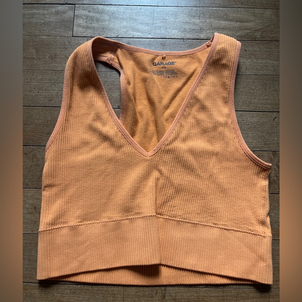 Garage v neck tank top